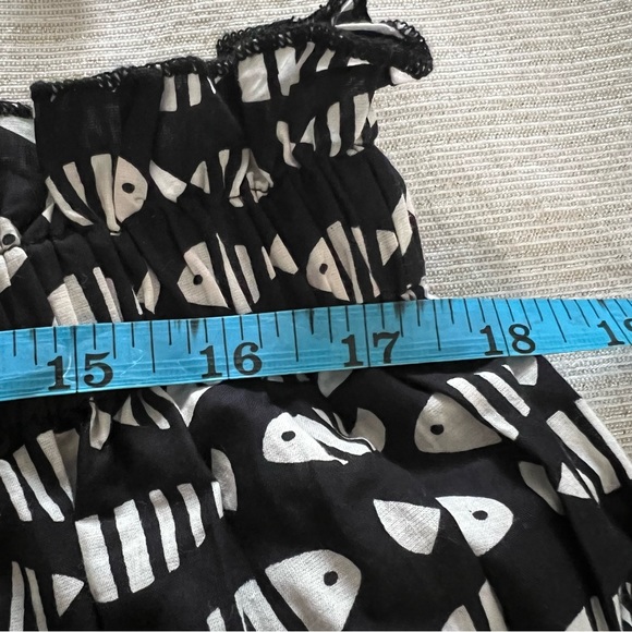 Tuckernuck Piscis Prado Maxi Skirt Ladies size xxl black and white fish design - Picture 4 of 10
